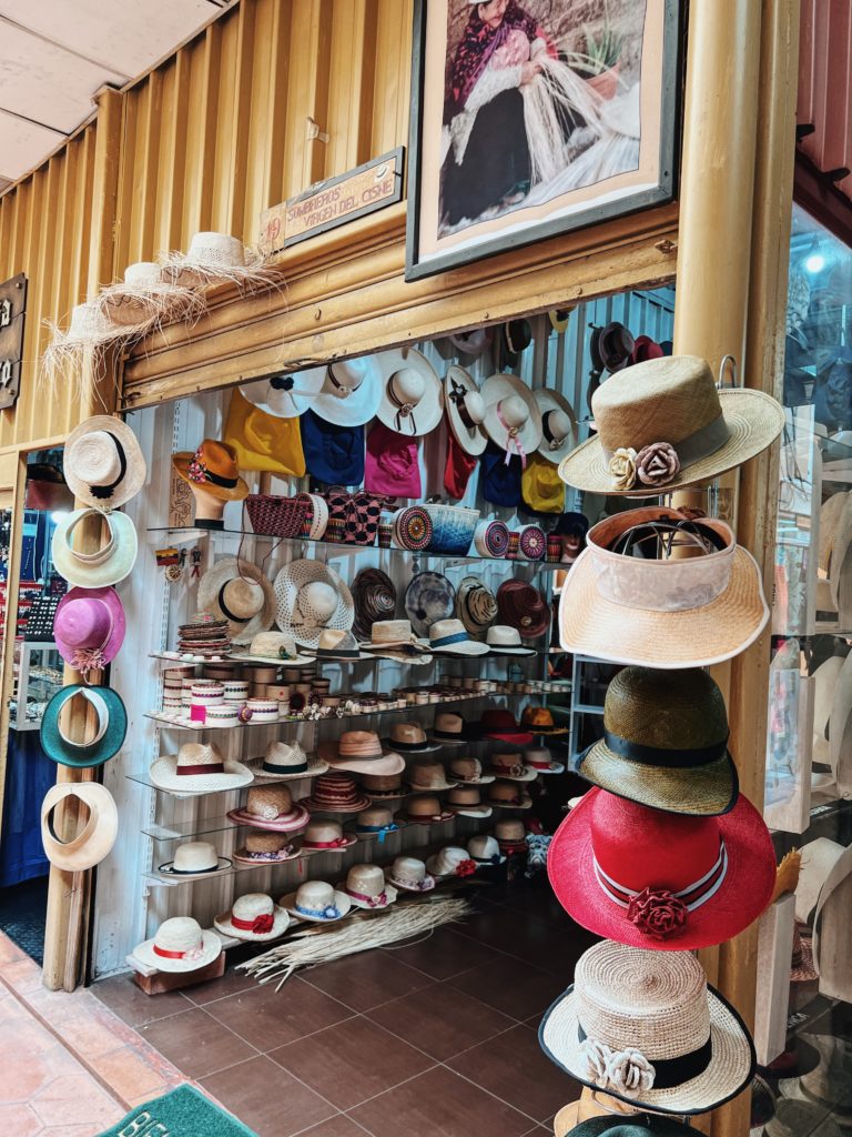 boutique de vente de chapeau de panama 